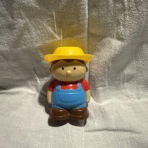Farmer Replacement Toy Figure Yellow Hat Chunky Man Farm Barnyard